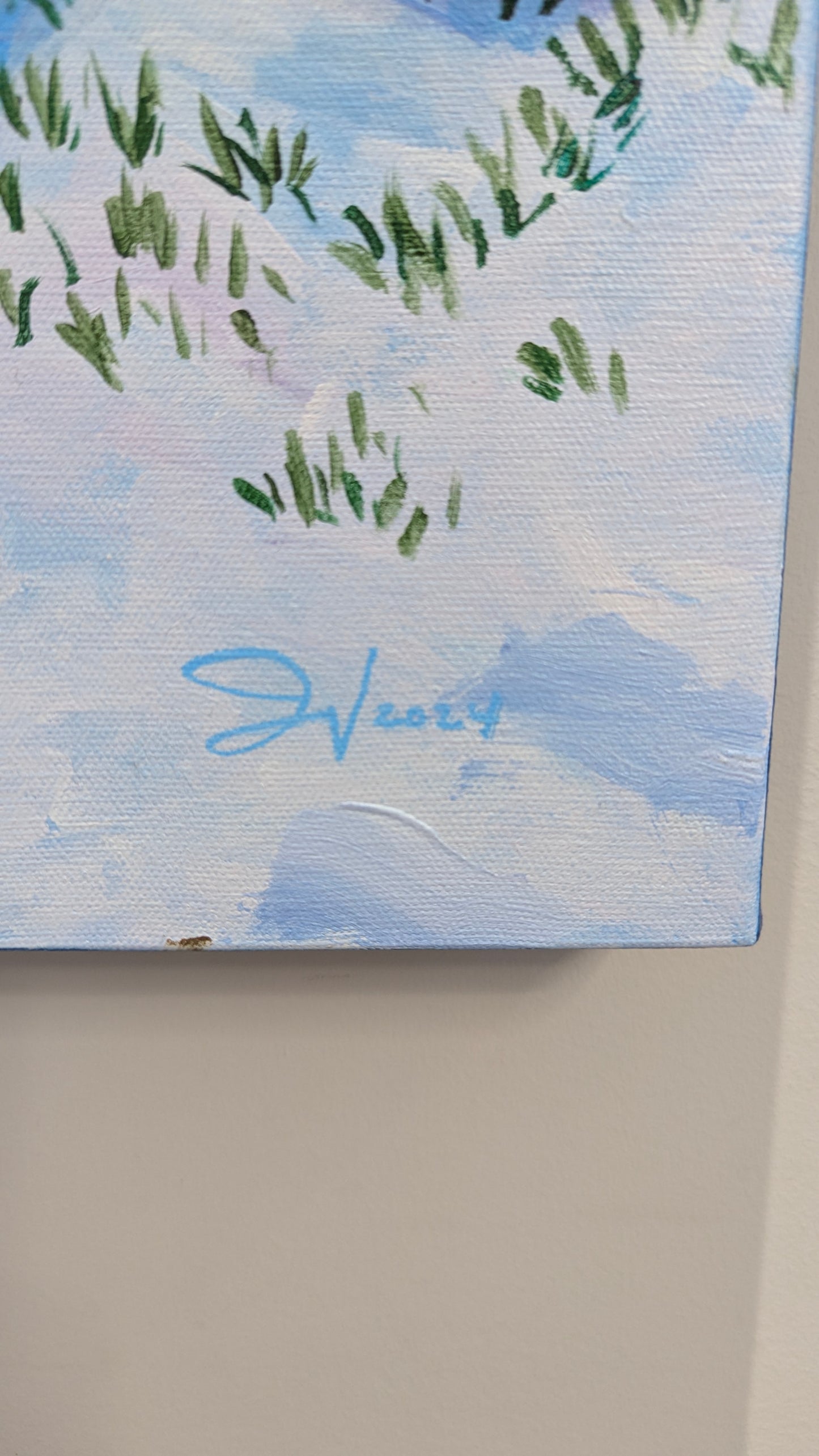 Sage Snow 20x24 Original Painting